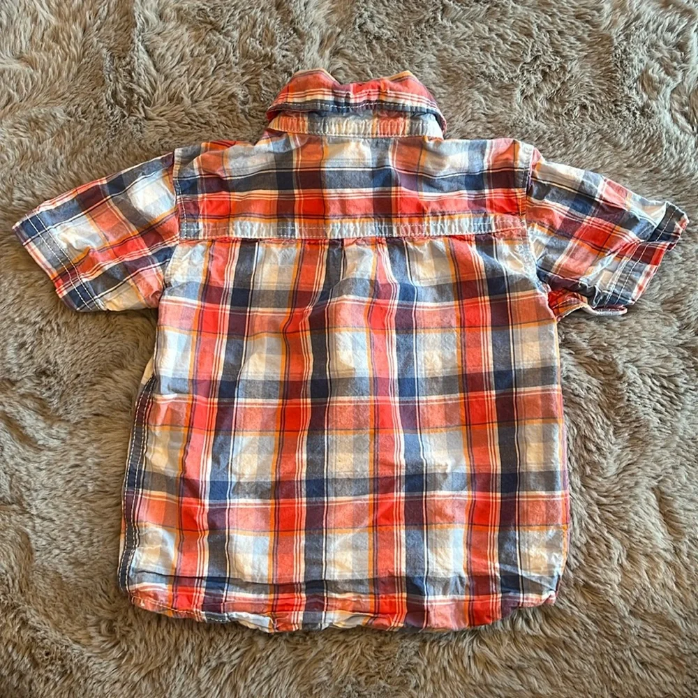 Carter’s Plaid Short Sleeve Button Up Shirt